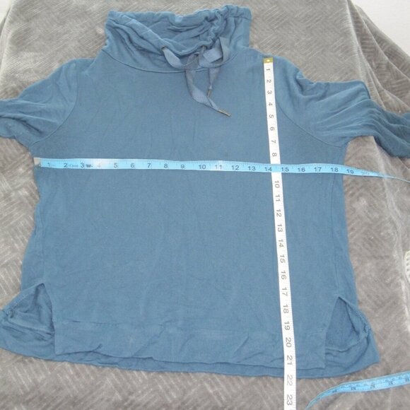 LOU & GREY Sweatshirt Women's Size XS Blue Turtleneck - Picture 3 of 10